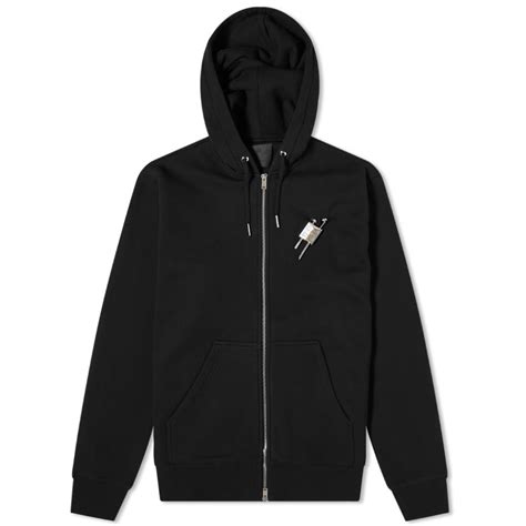 givenchy zipped hoodie